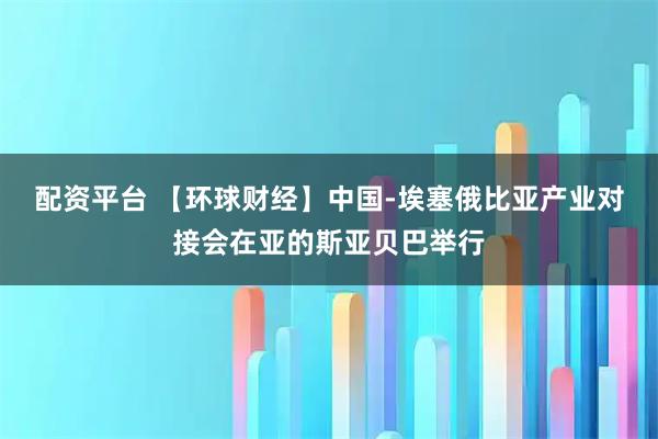 配资平台 【环球财经】中国-埃塞俄比亚产业对接会在亚的斯亚贝巴举行